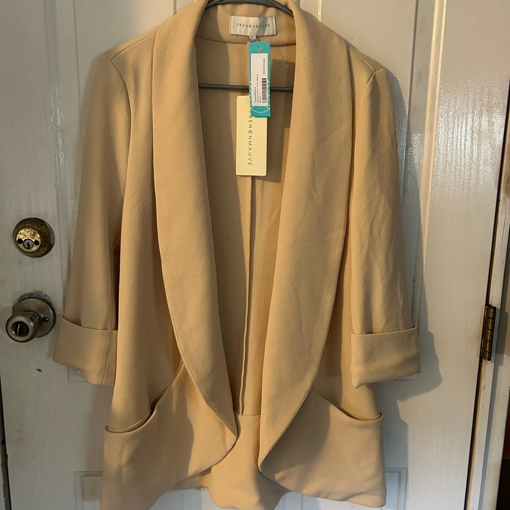 FRENCH MAUVE Melanie Knit Tunic Blazer *NWT*